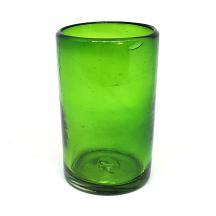  / vasos grandes color verde esmeralda, 14 oz, Vidrio Reciclado, Libre de Plomo y Toxinas